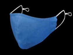 Masque en lin bleu