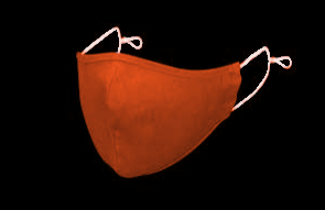 Masque en lin orange