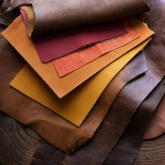 Leather samples